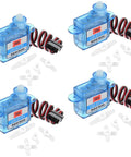 GH-S37D Ultra Light Micro Servo 3.7g Digital Servo Motor For RC Cars Planes Helicopters Boats Pack of 4