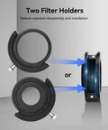 Deep Sky Telescope Filter Drawer With Double Magnetic Filter Holder For 1.25 Inch And 2 Inch Filters Includes M42-M48 Adapter