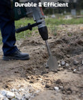 SDS Max Clay Spade Bit Four And One Half Inch By Seventeen Inch Heavy Duty Steel Shovel Bit for rotary hammer digging in clay soil.