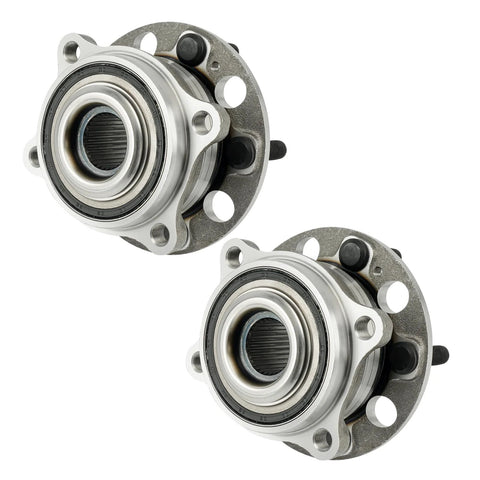 Front And Rear Wheel Bearing Hub Assembly 513409 Plug And Play Direct Fit For Hyundai Santa Fe Sport 2015 2018 And Kia Sorento 2016 2020 FWD And AWD Replaces Multiple OEM References For Smooth Ride And Long Lasting Performance, pair view