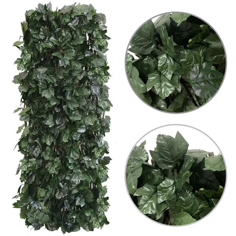 Expandable Faux Ivy Privacy Screen for Balcony and Patio Ideal Outdoor Fencing Panel With Realistic Artificial Hedges