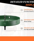 Heavy-Duty Metalixity Bi-Metal Hole Saw 8-7/8 Inch 225mm showing sharp toothed saws and center drill for precision cutting.