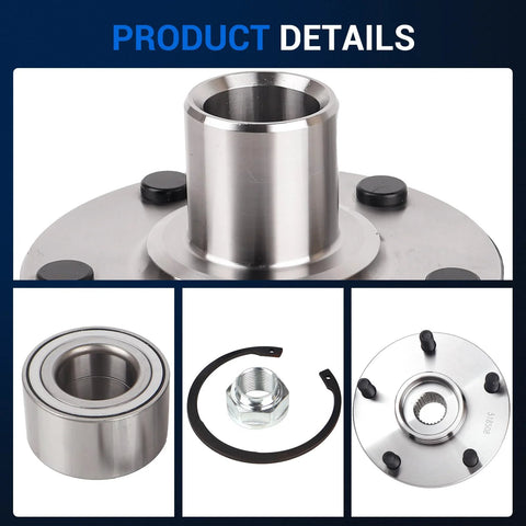 Front Wheel Hub Assembly 5 Lug Set For Toyota Camry Solara And Lexus RX300 AWD Non ABS Pair Drop In Ready product details