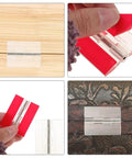 5Pcs Transparent Self Adhesive Cabinet Hinges For Small Boxes And Piano Lids shown on wood and decorative surfaces
