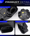 No Sweat Coolant Overflow Reservoir Tank With Cap Straight Swap And Plug In Setup For 2016-2020 BMW 530i 540i 640i GT 740i showing tank cap, fixed brackets, and steel pipe.
