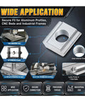 Heavy Duty Galvanized T Slide Nuts For Aluminum Extrusion Profiles Fits 20 Series Sliding Fastener With M3 M4 M5 Threads on CNC machines.