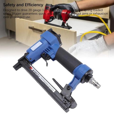 Heavy Duty Pneumatic Brad Nailer For Fine Woodworking And Trim Work Built Tough With Zero Jamming Hassles And Ridiculously Smooth Action for precise nailing.