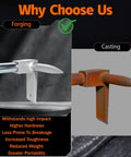 Forged vs cast steel comparison for 30 Inch Halligan Bar For Fire Rescue And Forcible Entry Beefy Forged Steel Tool With Precision Geometry