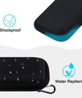 Rugged Hard Case For SanDisk Extreme Pro And Portable SSDs, EVA Shockproof Water Repellent Travel Storage Bag exterior