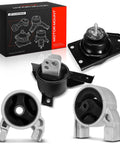 Heavy Duty Engine Motor And Transmission Mount Kit Set Of Four For Hyundai Accent And Kia Rio 2006 Through 2011 1.6L L4, featuring rubber and steel mounts.