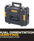 TSTAK II Flat Top Tool Box With Flexible Stacking Platforms And Holds Up To 66 Lbs with dual orientation for carrying