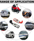 Negative And Positive Battery Cable Terminal Clamps Kit with Quick Release Connectors for cars, trucks, RVs, and more