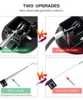Comparison of Heavy Duty Two Pack Recliner Replacement Parts featuring durable release pull handle vs fragile clip holder.