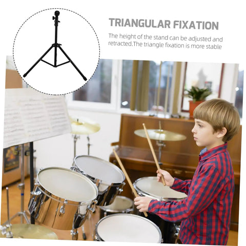 Adjustable Metal Snare Drum Stand For Practice With Secure Holder Rack And Solid Storage Shelf For Beginners to Get Their Groove On