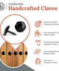 Rustic 0.75 Inch Small Round Head Iron Clavos Decorative Nails For Farmhouse Shutters And Barn Doors Handmade Black Fasteners