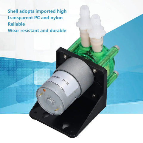 High Performance Peristaltic Pump For Industrial Liquid Transfer With Bpt Tube 700Ml Min Flow Rate Dc12V Powerful Motor Reliable High Titration Action Durable Transparent Shell Built Heavy Duty Daily Use Plus Pro Grade Precision