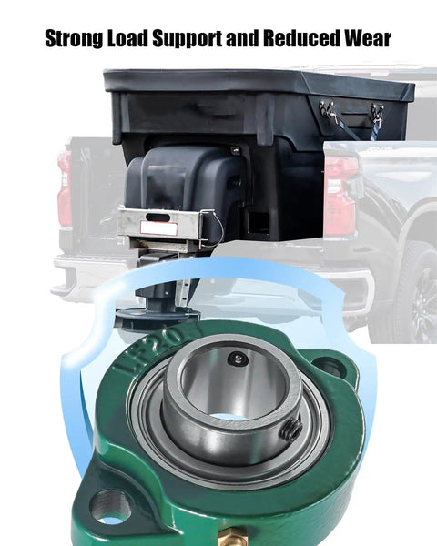 1 Inch Cast Flange Bearing With Two Holes For TGS07 LF205 Replacement on snow spreader gear, 2-bolt green cast housing
