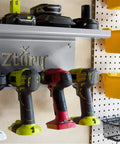 Cordless Drill Tool Organizer Wall Mount Charger and Storage Rack for Garage Organization Drill Holder Power Tool Shelf