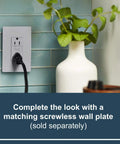 Radiant 15 Amp GFCI Self Test Decorator Duplex Outlet With Trip Indicator Gray 1597GRYCCD12 installed in kitchen