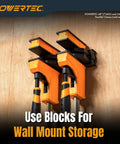 4 Pack Parallel Clamp Blocks For Cabinet Doors And Frames Pro Grade Woodworking Clamping Aids That Fit Most Standard Parallel Clamps Also Wall Mountable Storage For Quick Access And Organization. wall-mounted clamp blocks on plywood