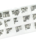 Sutemribor 200-piece M2/M2.5/M3/M4 slotted stainless steel spring pin set in a clear organizer, top view