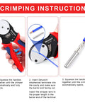 Crimping instructions for Deutsch Connector Crimp Tool For 14 To 18 AWG Closed Barrel Pins