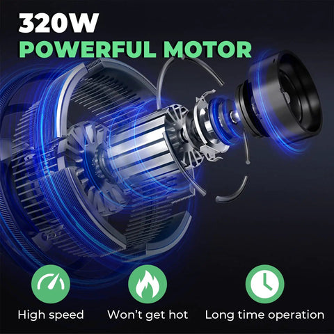 320W motor of Your Go To Portable Bench Buffing Polisher With Adjustable Speed 110V Kit for Jewelry Metal Jade detail view