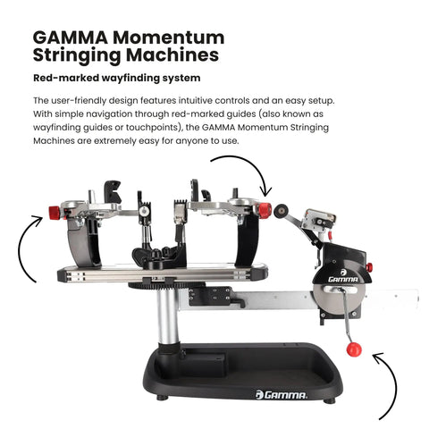Spring Tension Stringing Machine With 6 Point Mounting System Swivel Base And Spring Tension Winder for tennis racquet stringing
