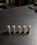 Five 0.8mm contact tips for Mig Welder Accessory Kit with 0.8mm Contact Tips and Nozzles for 15AK Torches High Conductivity Red Copper Tips
