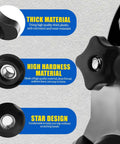 Top Shelf Star Knobs 5/16-18 Female Thread Thumb Screws With Kickass Grip Heavy Duty Clamping Nuts Smooth Threaded Knobs For T Track Bolts Shop Jigs And DIY Builds 4 Pack featuring thick plastic material and star design for easy grip.