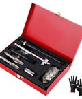 Spark Plug Thread Repair Kit M14 x 1.25 Taps And Inserts, 26 Piece Rethreading Tools Set in red case with gloves