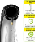 Two Pack 26x4 Fat Tire Bike Inner Tubes With 32mm Schrader Valve And Includes Two Tire Levers cross-section view