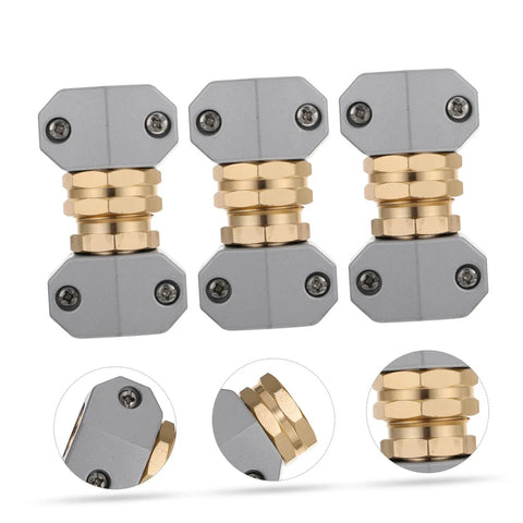 Adorable Garden Hose Repair Kit With Aluminum Alloy Fittings Ensures No Leaks So You Can Blast Your Yard Clean Without Hassle And Ditch The Old Broken Connectors For Smooth Simple Connections Today. 3-piece gray brass hose repair fittings