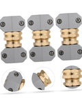 Super Heavy Duty 3 Pack Garden Hose Connector Repair Kit Built From Rock Solid Aluminum Alloy To Stop Leaks Cold And Handle Massive Pressure On Any Yard, Faucet, Or Spray Rig Like A Total Boss For Those Tough Outdoor Chores. gray aluminum garden hose connector repair kit, 3 pack