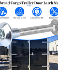 Heavy Duty Domed Torx Barrel Nut For Cargo Trailer Door Latch 5/16 Inch Coarse Thread with galvanized steel construction.
