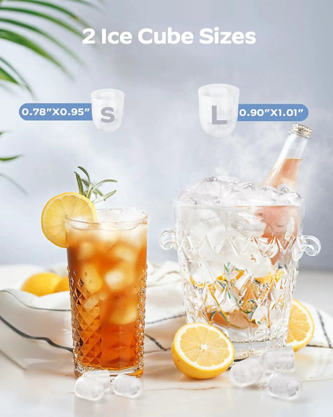 Countertop Ice Maker That Keeps It Cool With 9 Bullet Ice Cubes In 6 Minutes Up To 26 Lbs Per Day Two Ice Sizes Self Cleaning