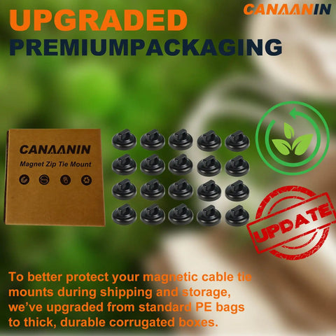 Magnetic Zip Tie Mounts Kit For Home Office Marine And Auto Projects, Hang Tight Magnetic Tie Bases, 24 black pieces displayed