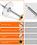 Inside PVC Pipe Cutter Kit With Adjustable Depth Gauge And Scale, shown with components and features highlighted.