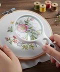 Handheld Magnifier With Light 3X And 45X Dual Magnification Loupe 3 LED Illumination used for embroidery detail work