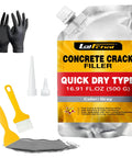 Concrete Crack Filler For Driveways And Sidewalks, Waterproof Quick Dry Sealant, Self Leveling Multipurpose Repair Adhesive, 1 Pack