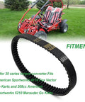 Go Kart 725 Drive Belt Replacement For Hammerhead 80T Mudhead 208R Trailmaster MB200 30 Series Torque Converter Belts ASW 14704 Comet Go Kart Belt Heavy Duty Universal Fit.