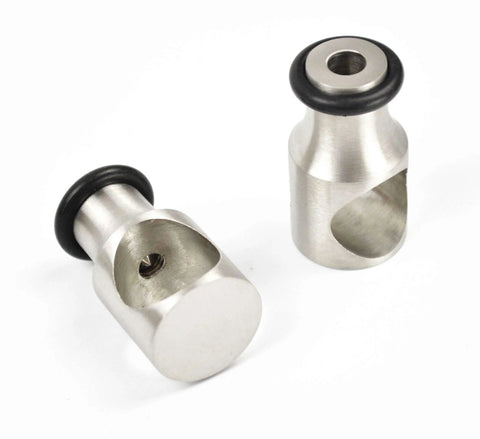 Wall spacers from the Beefy Stainless Steel Sliding Barn Door Hardware Kit For 6.6 Foot Track Single Door With 2000mm Rail Heavy Duty