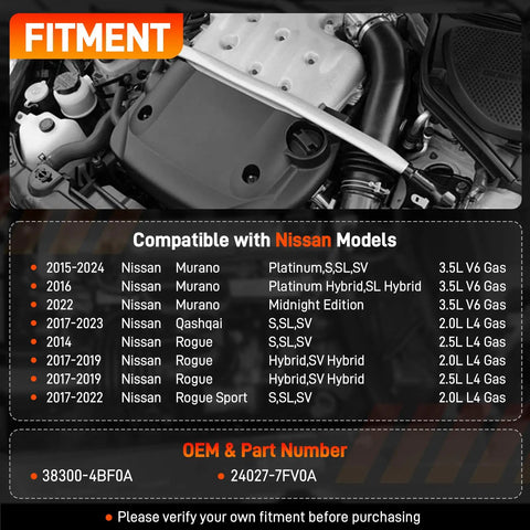 Rear Carrier Differential Assembly Final Drive For AWD Nissan Murano 2015 2024 Rogue 2014 2019 Qashqai 2017 2020 compatibility chart