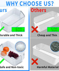 Comparison of durable plastic Right Side Fridge Door Shelf Bin Replacement and cheap alternative with harmful material