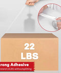 Two Roll Clear Heavy Duty Packing Tape With Dispenser Pack Strong And Durable Shipping Tape 1.88 Inch By 55 Yards holds 22 lbs box