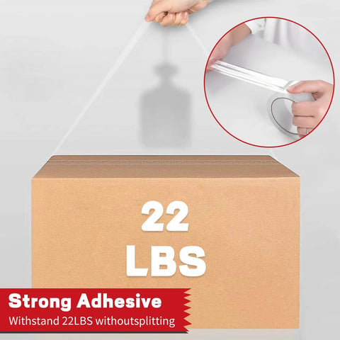 Two Roll Clear Heavy Duty Packing Tape With Dispenser Pack Strong And Durable Shipping Tape 1.88 Inch By 55 Yards holds 22 lbs box