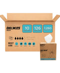 All Purpose Disposable Wipes For Auto Shops And Industrial Cleaning, 1,260 Total From 10 Boxes Of 126, box packaging