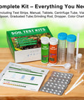 4 In 1 Soil Test Kit For Lawns And Gardens, Check PH Nitrogen Phosphorus And Potassium, 40 Tests For Long Run Use displayed on table