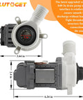 Washer Drain Pump Replacement WPW10276397 dimensions and design details