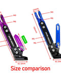Size comparison of Universal Kickstand Bracket For Motorcycles Dirt Bikes And Scooters With 55mm Hole Spacing, Heavy Duty Steel